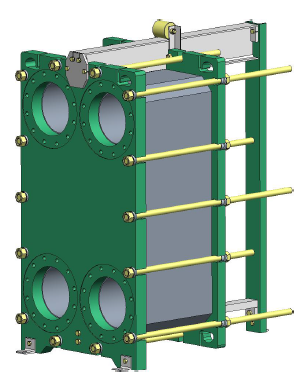 Пластинчатый теплообменник CLH300S 22 пластины - Clever Heat