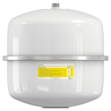 Расширительный мембранный бак Flexcon Solar 8 л, 8 бар, для центрального теплоснабжения, охлаждения и гелиотермических систем