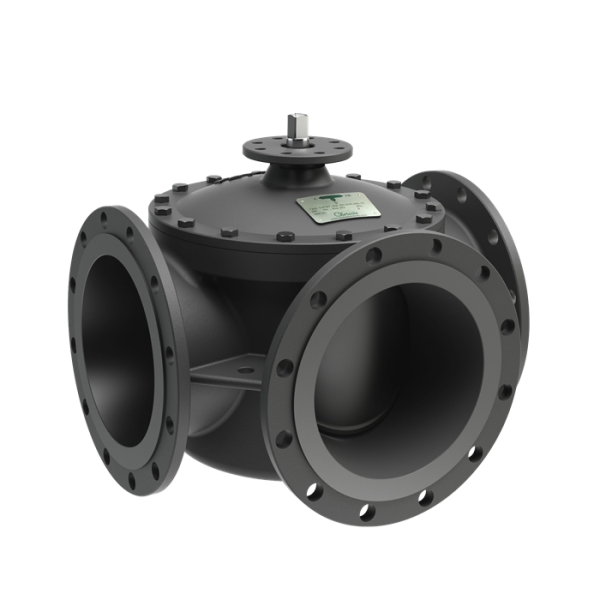 Клапан 3-х ходовой фланцевый G3FM-Т DN065 PN25 Tmax=250C Kv=95/120, чугун - Broen