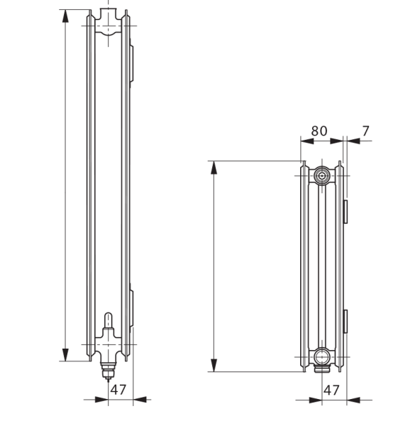 Стальной панельный радиатор Hygiene Ventil 20V 300x400 - Vogel&Noot