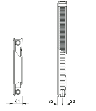 Стальной панельный радиатор Profil Compact 11K 300x400 - Vogel&Noot