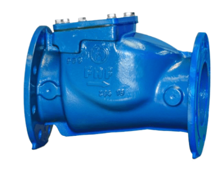 Обратный клапан поворотный фланцевый 2270 Ду150 Ру16 (корпус: ковкий чугун EN-GJS-500, диск: нерж. сталь, уплотнение: ЭПДМ) - FAF