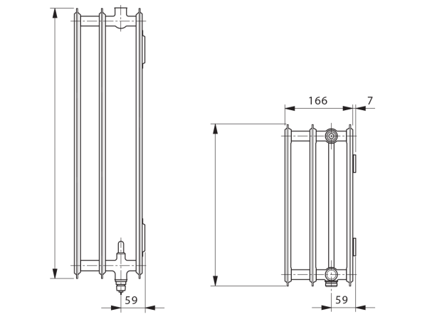 Стальной панельный радиатор Hygiene Ventil 30V 300x400 - Vogel&Noot