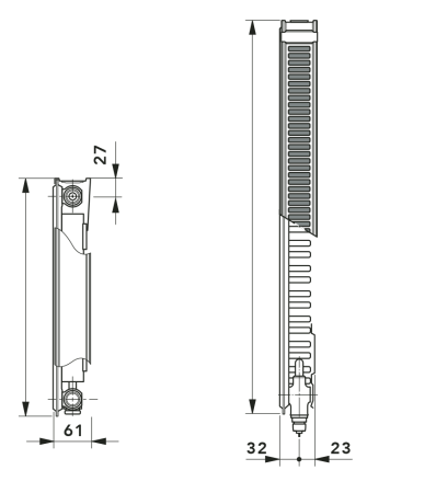 Стальной панельный радиатор Profil Ventil 11KV 300x400 - Vogel&Noot