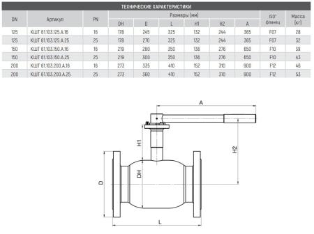 Кран КШТ 61.103.150.А.16 Broen Ду150 Ру16