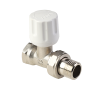 Вентиль радиаторный прямой ручной регулировки MVI 1/2" Ру10 (латунь CW602N, кованая никелированная)